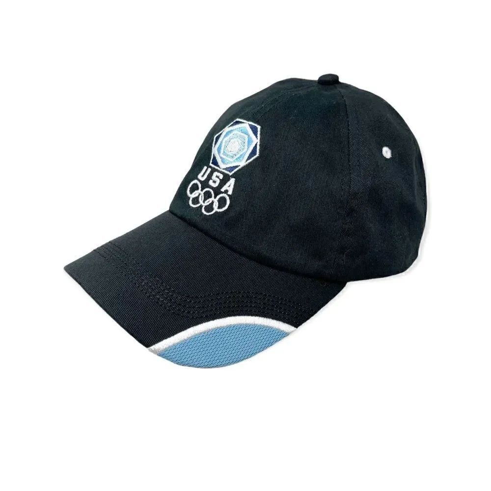 USA Olympic Corp Logo Wear Adjustable Hat Cap Hook and Loop Closure OSFM